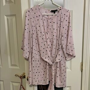 Pink Polka Dot Women's Top